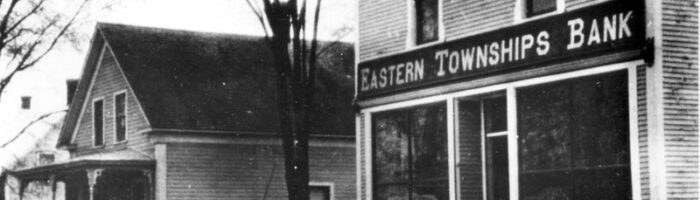 Photo d'archive de l'Eastern Townships bank à Bromont
